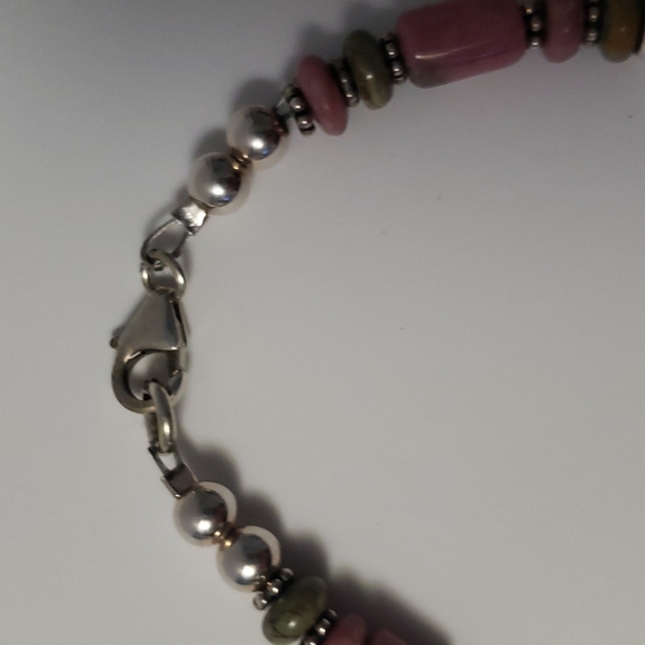 Vintage Pink Rhodonite Bracelet - Picture 4 of 6